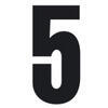 Set n.3 numeri adesivi grandi 5 nero