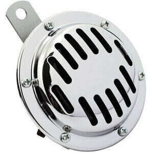 Horn 12V Disc 100mm chrome high tone
