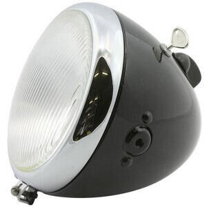 Faro anteriore 5.3/4\'\' CEV Replica alogeno nero ghiera cromo