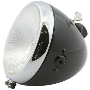Faro anteriore alogeno 5.3/4'' CEV Replica nero ghiera cromo