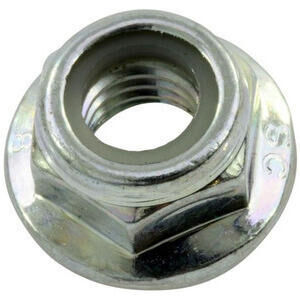 Brake disc contour fixing flanged nut