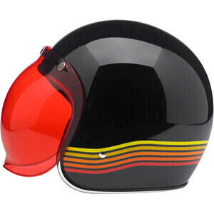 Visière de casque moto Biltwell Bubble rouge