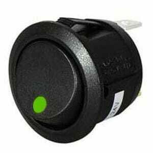 Interruttore a pressione on-off illuminato verde