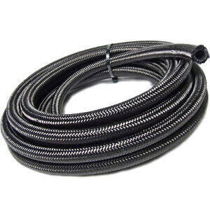 Tubo benzina 13x18mm rivestito nylon nero