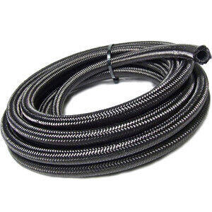 Tubo benzina 13x18mm rivestito nylon nero