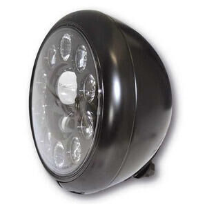 Faro anteriore 7\'\' Highsider Type1 full led attacco basso nero opaco