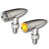 Coppia frecce led Highsider Mono con alloggio cromo