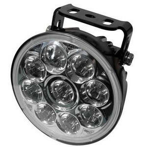 Faro supplementare led Highsider ABS abbagliante riflettore cromo