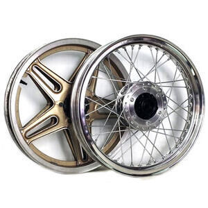 Ruota a raggi per Honda CB 750 F Bol D\'Or 18\'\'x2.15 - 18\'\'2.50 CNC kit completo