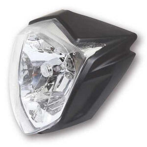 Faro anteriore alogeno Rius nero