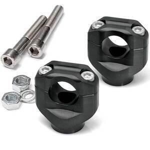 Coppia riser LSL 34mm manubrio 28.5mm nero
