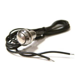Pulsante a vite 12mm cromo