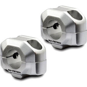 Coppia riser SW-Motech 15mm manubrio 22mm grigio