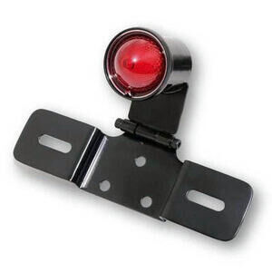 Fanalino posteriore led Old School Type3 regolabile nero con portarga