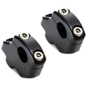 Coppia riser LSL 25mm arretrati 16mm manubrio 28.5mm nero