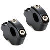 Coppia riser LSL 25mm arretrati 16mm manubrio 28.5mm nero