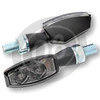Coppia frecce led Highsider Blaze nero opaco con luce posizione fumè - Foto 3