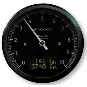 Strumento elettronico multifunzione Motogadget ChronoClassic Tacho 10K Dark
