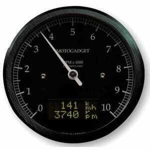 Strumento elettronico multifunzione Motogadget ChronoClassic Tacho 10K Dark