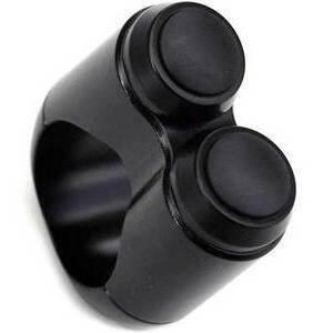 Pulsantiera Motone 22mm 2 Push Button nero