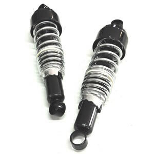 Coppia ammortizzatori 325mm occhiello Emgo Old Style corpo nero molla cromo