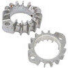 Flangia collettori di scarico per Moto Guzzi Serie Grossa 48mm alettata coppia