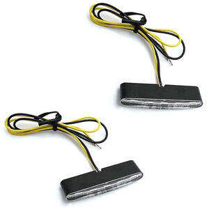 Coppia frecce led Stripe nero opaco