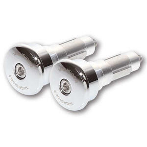 Coppia contrappesi portaspecchietti Highsider Curve cromo