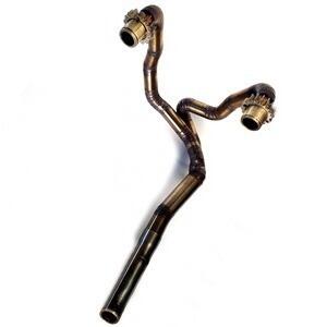 Collettore di scarico per Moto Guzzi Serie Grossa kit 2 in 1 inox