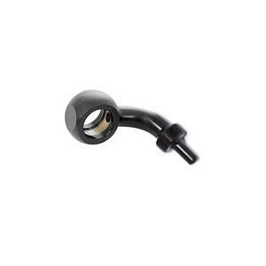 Occhiello tubi freno aeronautici 10mm Allegri inclinato 45° acciaio nero