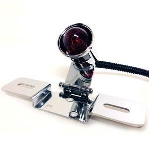 Fanalino posteriore led Old School Type3 regolabile cromo con portarga