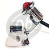 Fanalino posteriore led Old School Type3 regolabile cromo con portarga - Foto 3