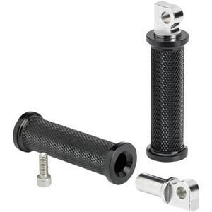 Coppia pedalini poggiapiedi per Harley-Davidson BiltWell Rocker nero