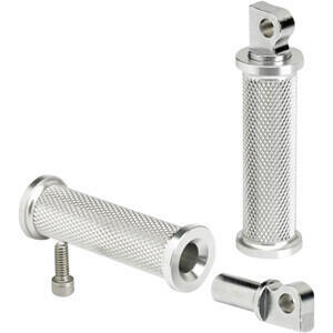 Coppia pedalini poggiapiedi per Harley-Davidson BiltWell Rocker grigio