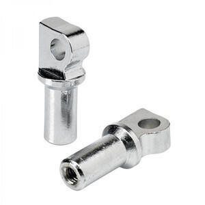 Juntas de estriberas Harley-Davidson Biltwell cromo par