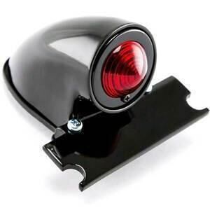 Halogen tail light Sportster black license plate holder