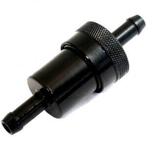 Fuel filter 6mm alloy black