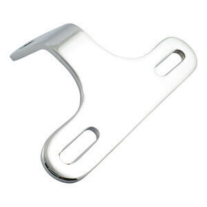 Headlight bracket low mounting angled chrome