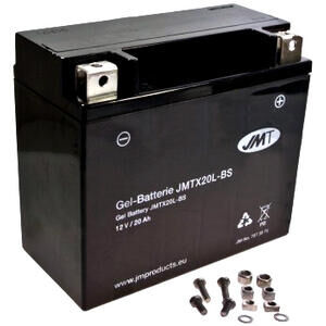 Batteria di accensione JMT YTX20L-BS gel 12V-20Ah