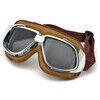 Maschera moto Bandit Classic marrone lenti fumè