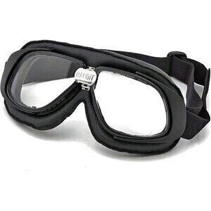 Maschera moto Bandit Classic nero lenti trasparente