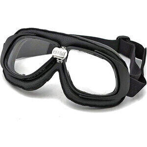 Maschera moto Bandit Classic nero lenti trasparente