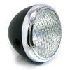Faro anteriore 6.5'' Scrambler alogeno nero ghiera cromo