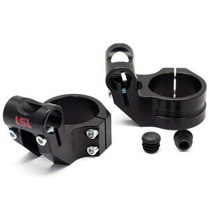 Collare semi manubri LSL Sport Match rialzo 35mm nero coppia