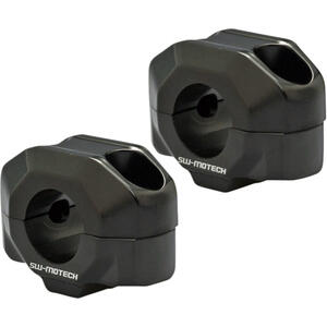 Coppia riser SW-Motech 15mm manubrio 22mm nero