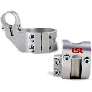 Collare semi manubri LSL Sport Match rialzo 35mm grigio coppia