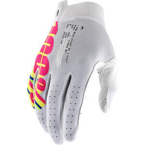 Guanti moto 100% I-Track System bianco