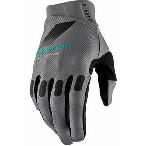Motorcycle gloves 100% Ridefit grey anthracite