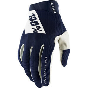 Motorcycle gloves 100% Ridefit blue