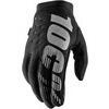 Gants moto 100% Brisker noir